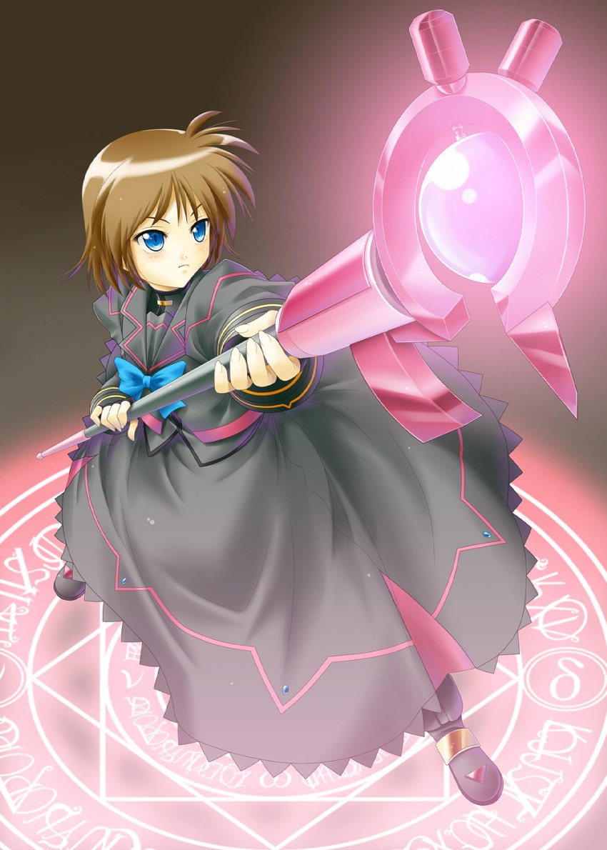 stern the destructor and luciferion (lyrical nanoha and 3 more) drawn by ayato