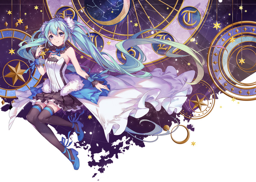 hatsune miku (vocaloid and 2 more) drawn by ouu_min