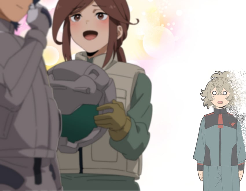 felsi rollo, lauda neill, and petra itta (gundam and 1 more) drawn by wakoudo