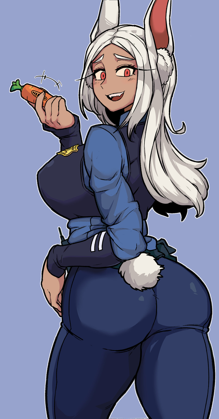 mirko and judy hopps (boku no hero academia and 1 more) drawn by dinoyhs