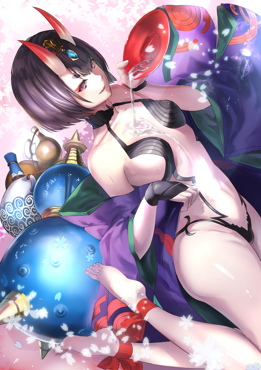 shuten douji (fate and 1 more) drawn by three_k_(spiritus_no_honoo)