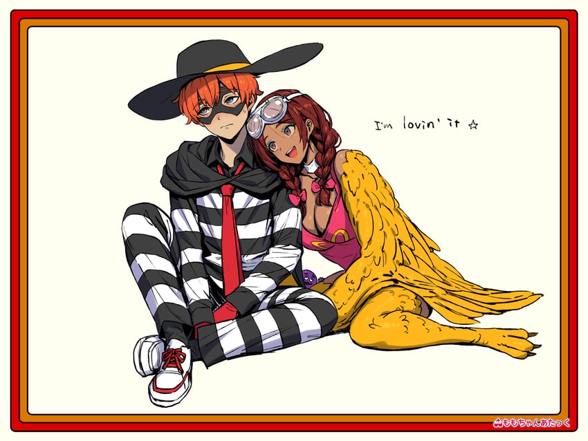 hamburglar, grimace, and birdie the early bird (mcdonald's) drawn by momo-chan_atakku