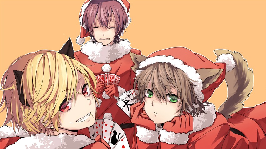 96neko, kogeinu, and vip tencho (indie utaite) drawn by asasumiboochan