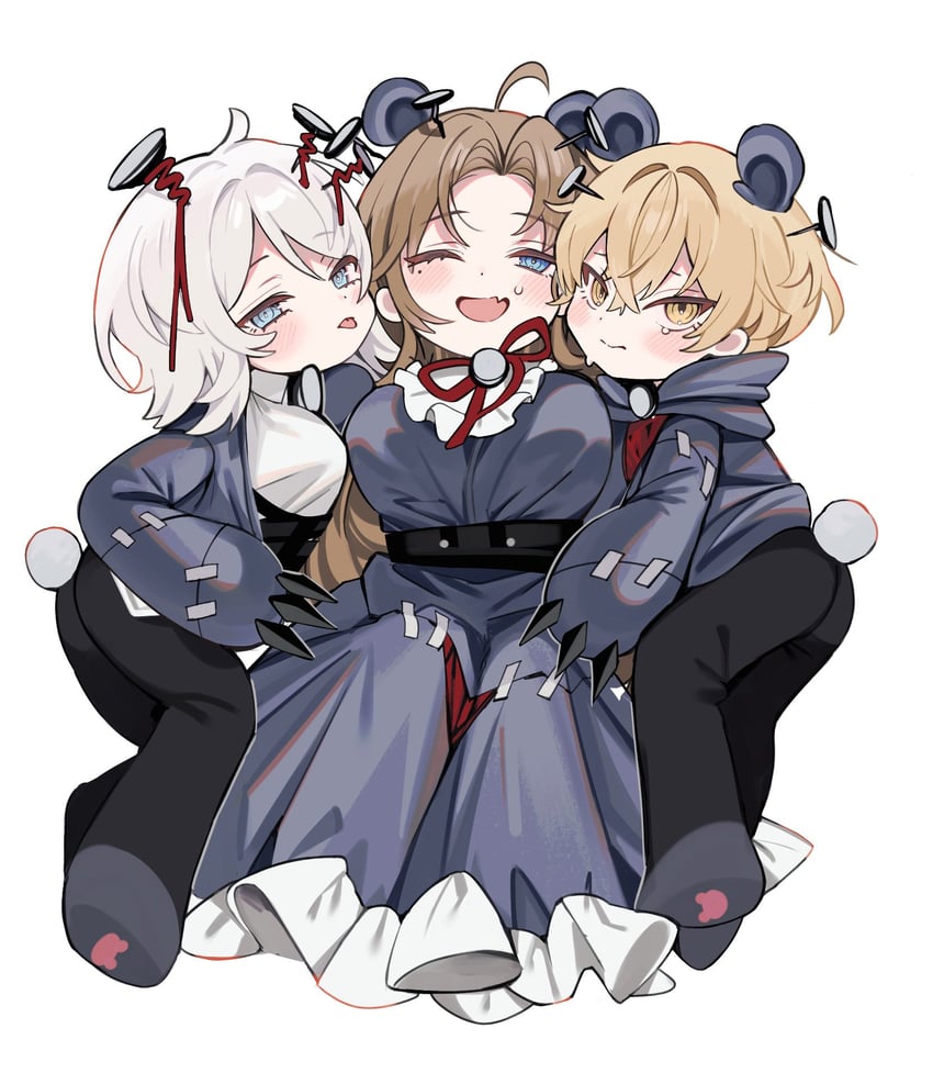 faust, sinclair, and rodion (project moon and 1 more) drawn by mu46016419