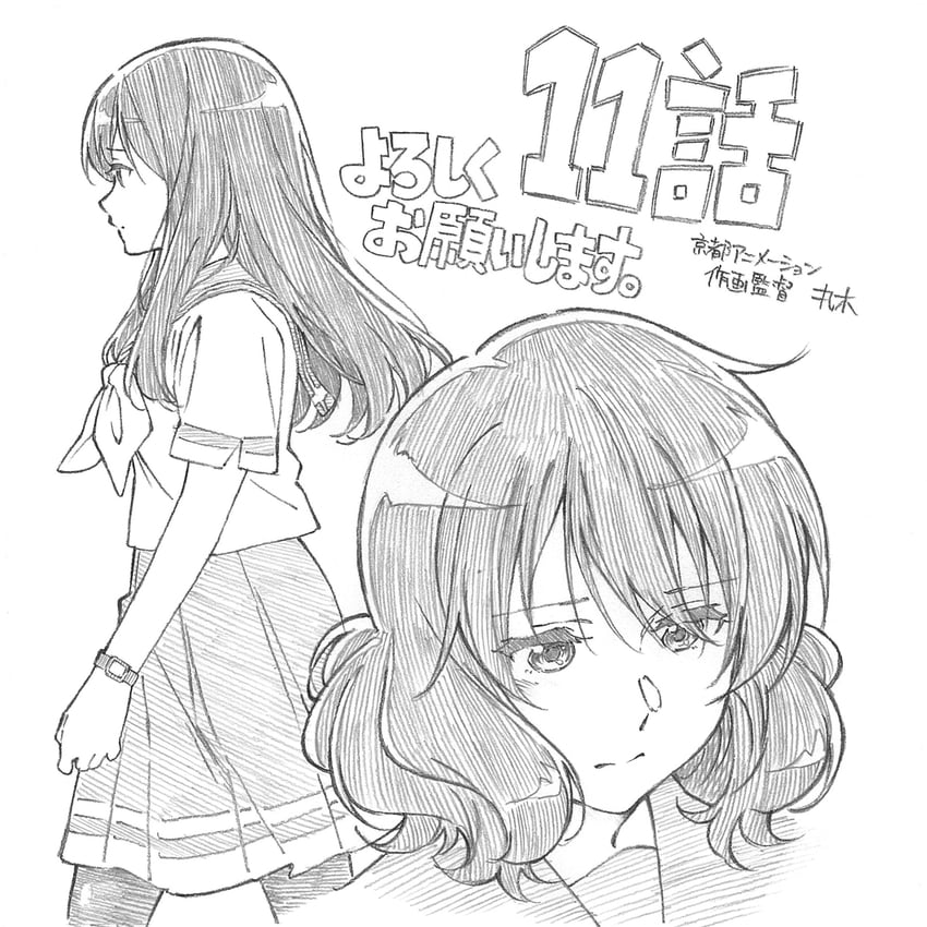 oumae kumiko and kuroe mayu (hibike! euphonium) drawn by maruki_nobuaki