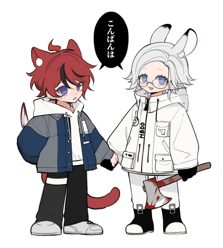 aotsuki eito and sumino takumi (the hundred line -last defense academy-) drawn by minami_akino
