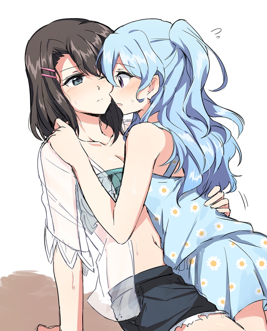 okusawa misaki and matsubara kanon (bang dream!) drawn by opi