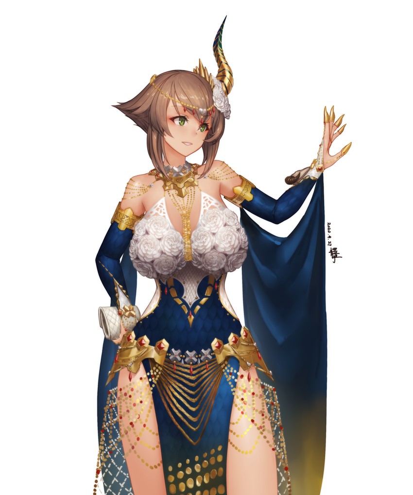 mutsu and kulve taroth (kantai collection and 2 more) drawn by qingmingtongzi