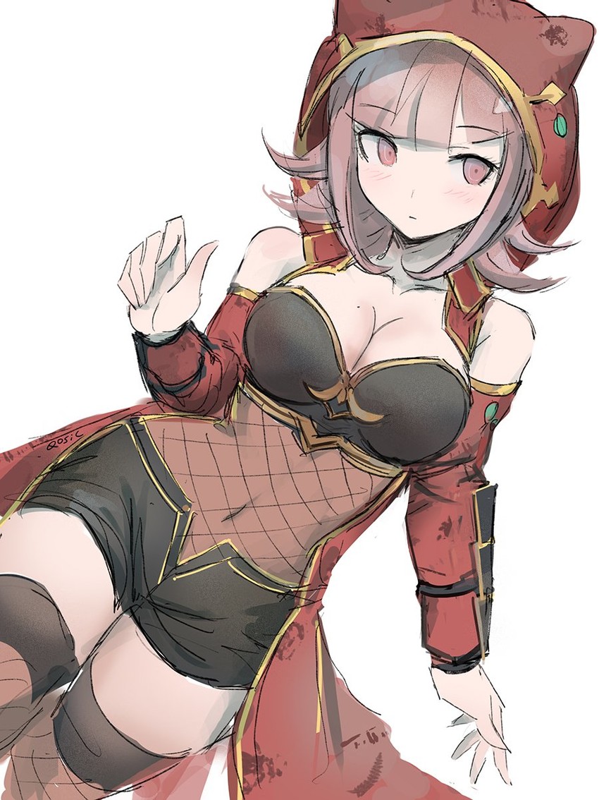 nanami chiaki (danganronpa and 3 more) drawn by qosic