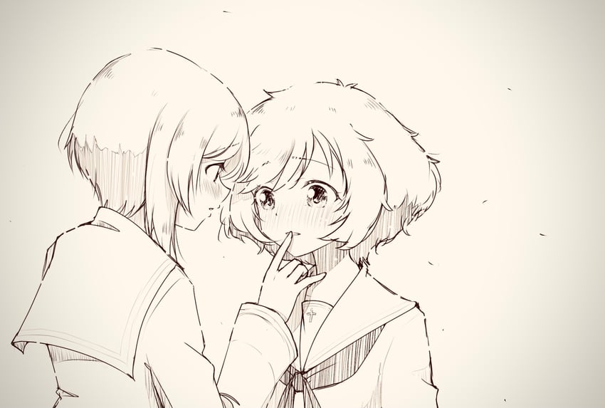 nishizumi miho and akiyama yukari (girls und panzer) drawn by katsuragi_(webmaster909)
