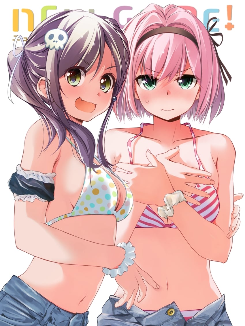 mochizuki momiji and narumi tsubame (new game!) drawn by chuutaro_metal