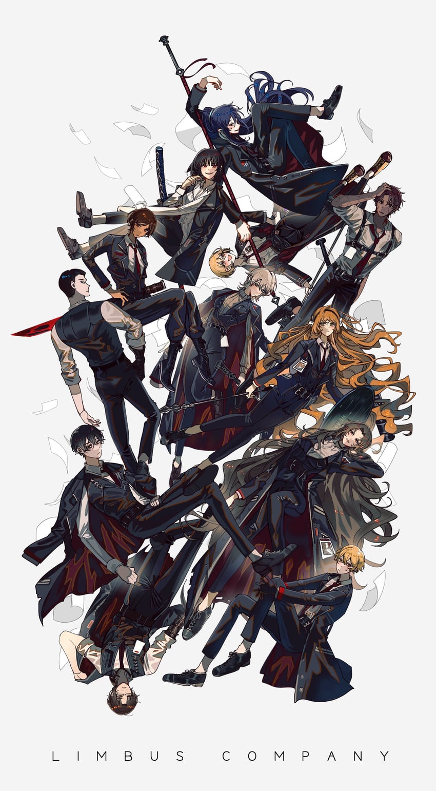 ishmael, don quixote, faust, sinclair, yi sang, and 6 more (project moon and 1 more) drawn by hdjeiiz7fwfwrnt