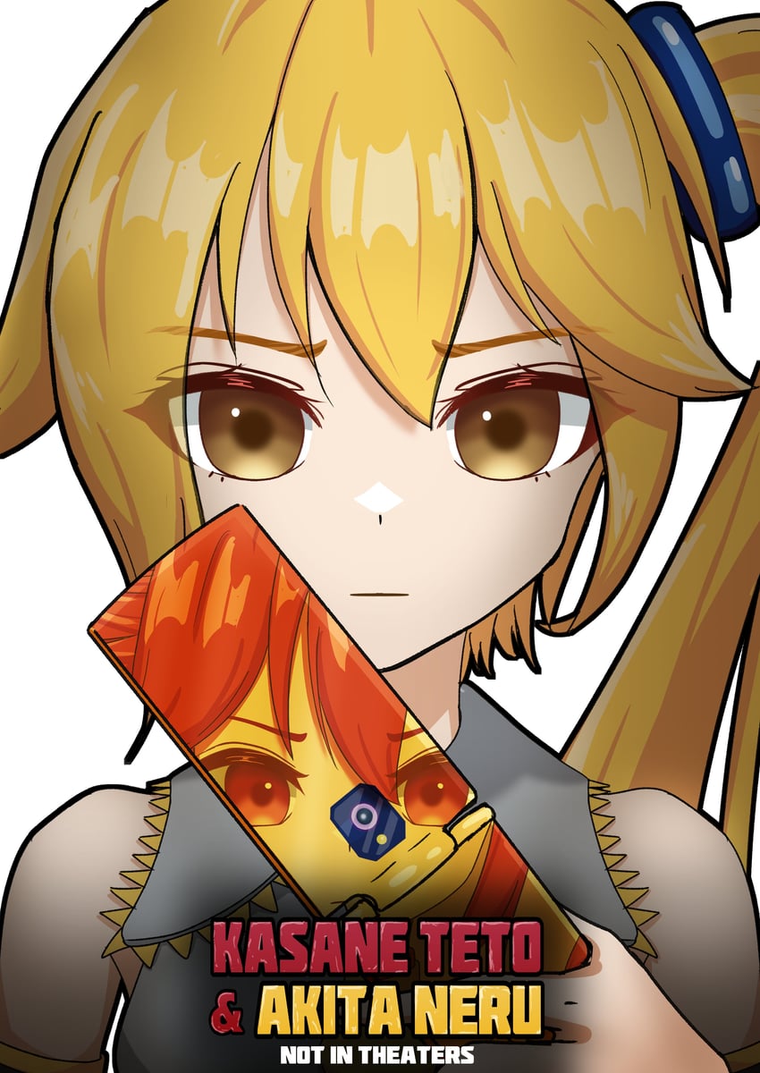 kasane teto and akita neru (vocaloid and 5 more) drawn by alk_alexray21