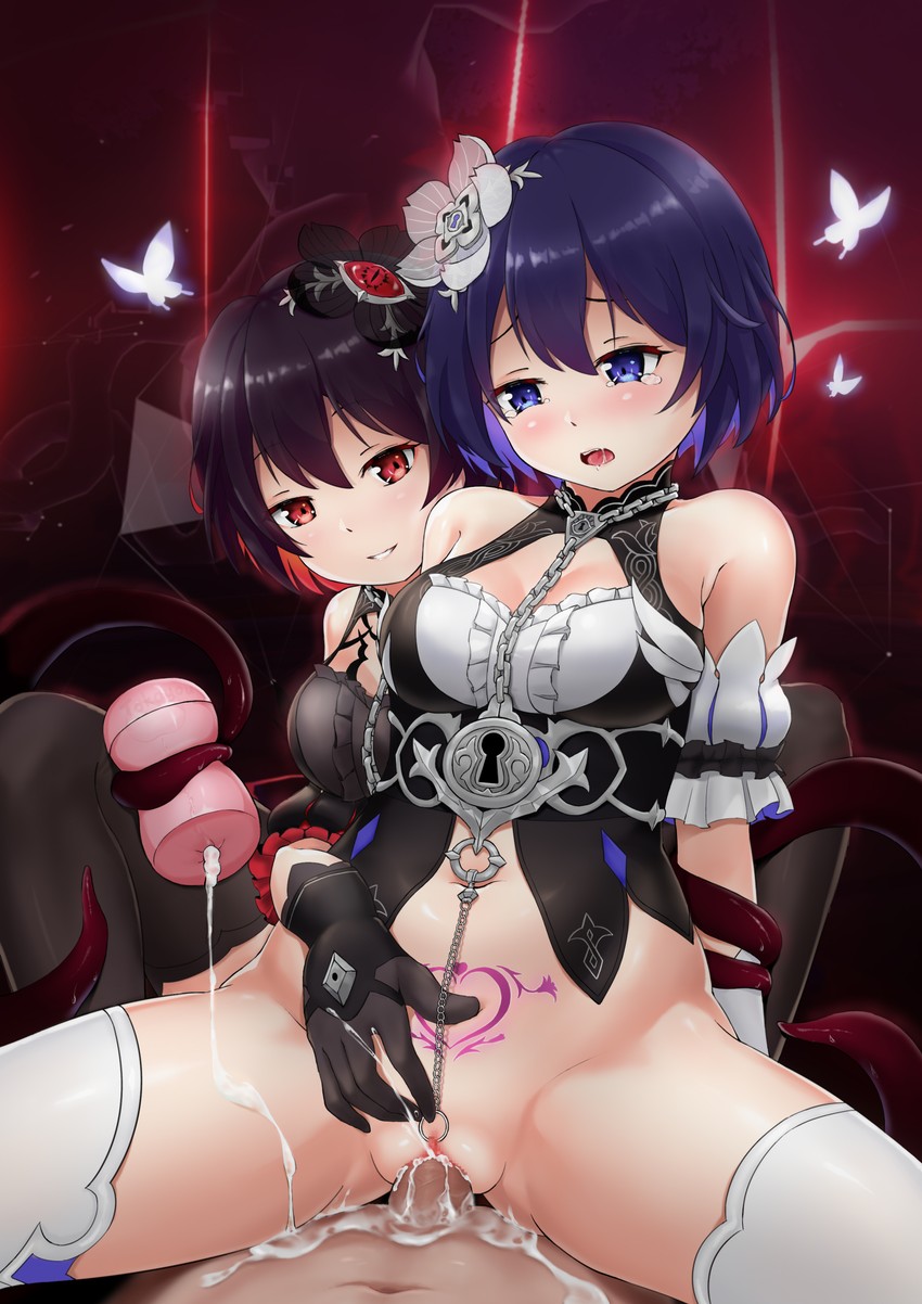 seele vollerei and seele (honkai and 1 more) drawn by tokayou