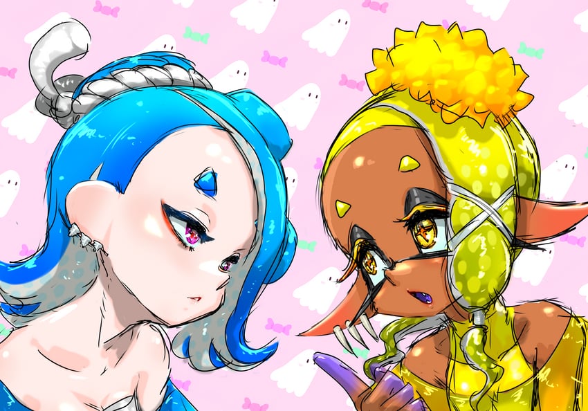 shiver and frye (splatoon and 1 more) drawn by koharu2.5