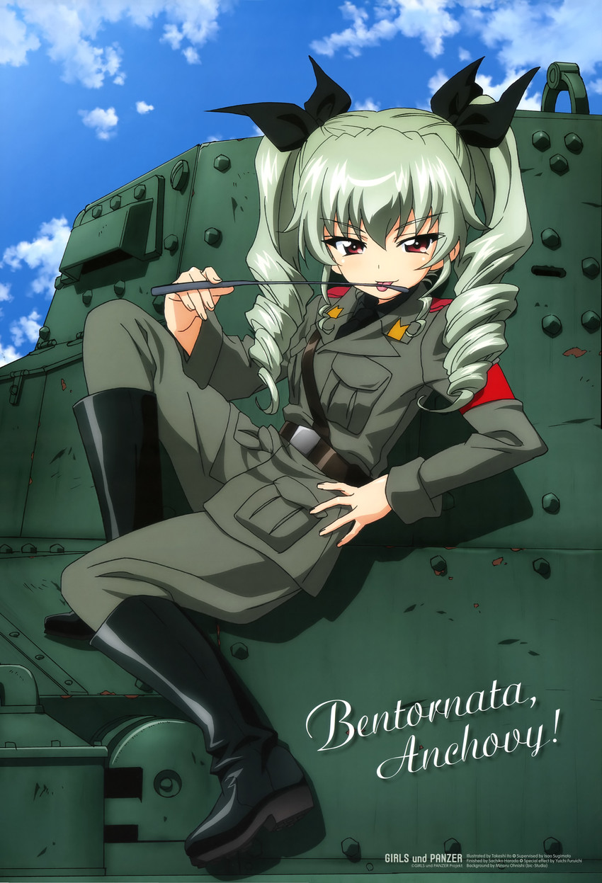 anchovy (girls und panzer and 1 more) drawn by itou_takeshi