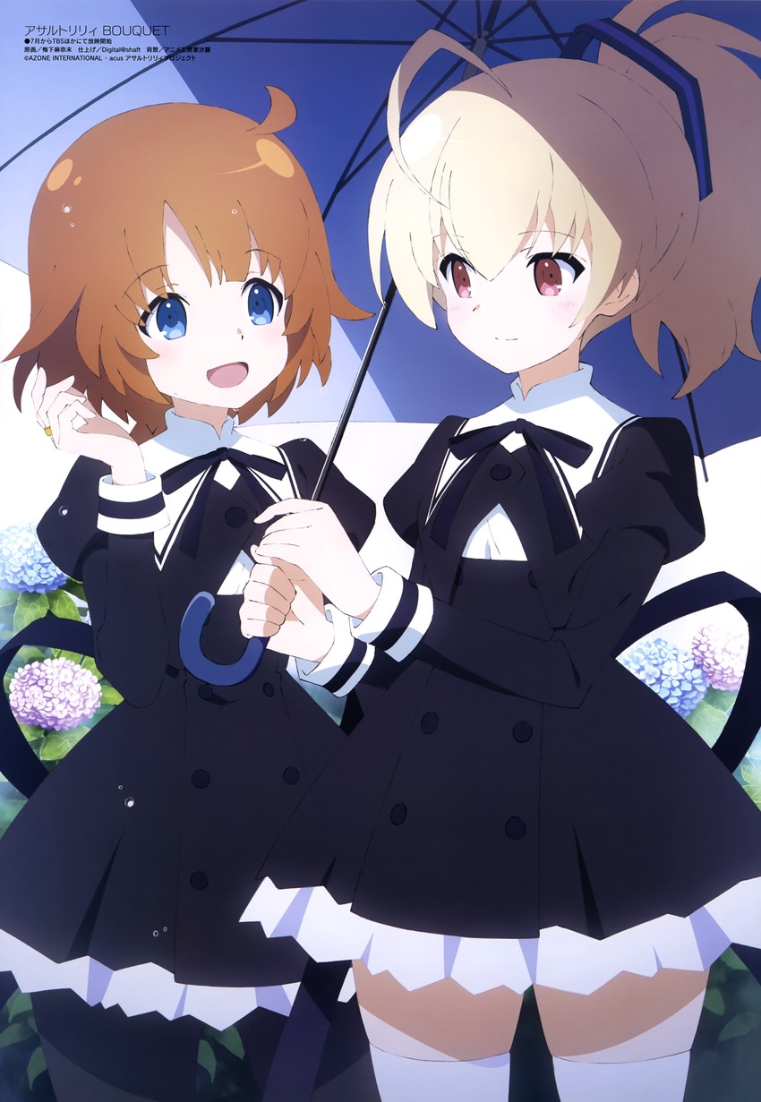 ando tazusa and futagawa fumi (assault lily and 1 more) drawn by umeshita_manami
