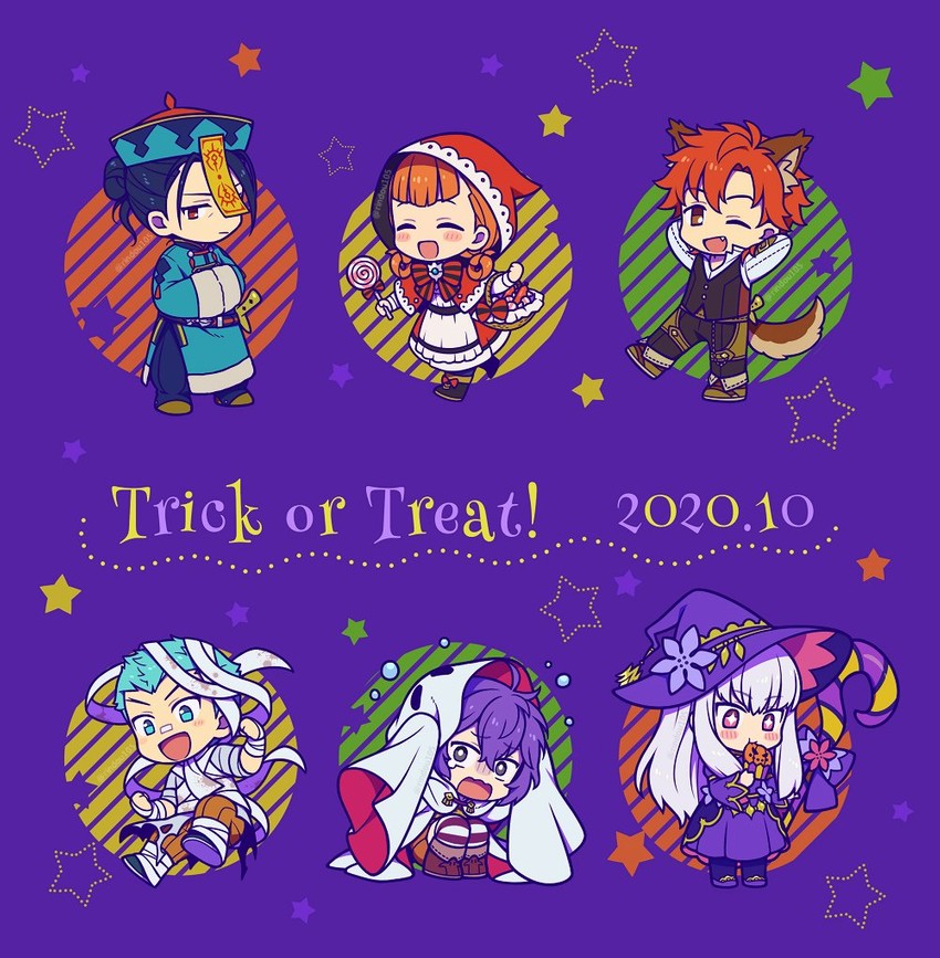 lysithea von ordelia, bernadetta von varley, sylvain jose gautier, felix hugo fraldarius, annette fantine dominic, and 1 more (fire emblem and 1 more) drawn by hiyori_(rindou66)