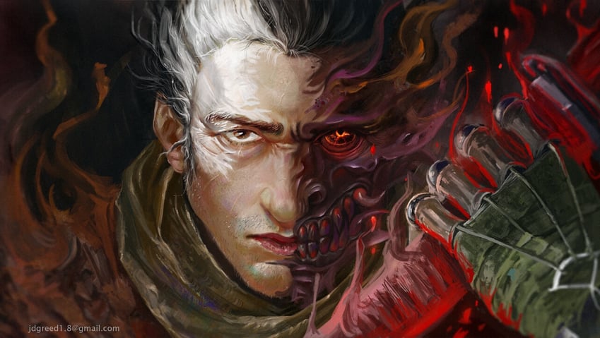 sekiro and shura (sekiro: shadows die twice) drawn by ikeda_(cpt)