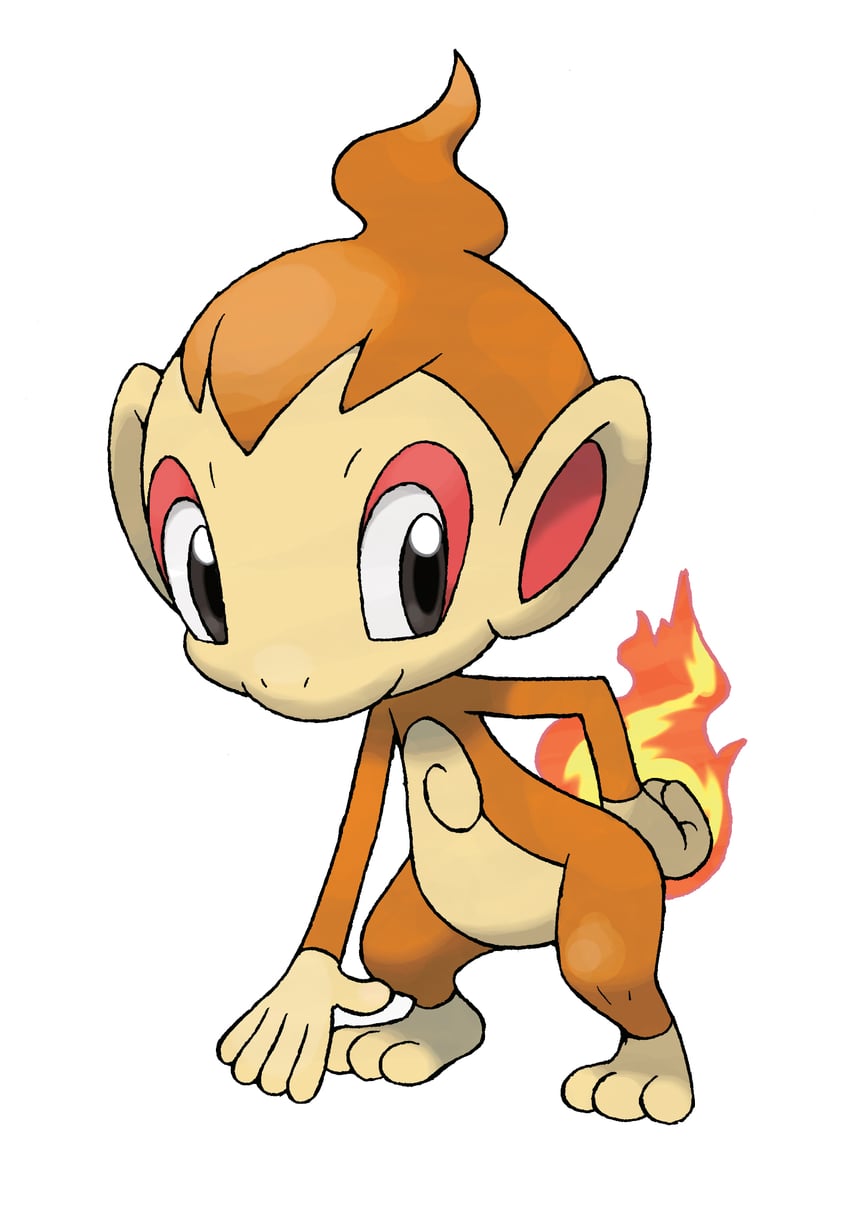 chimchar (pokemon and 1 more) drawn by sugimori_ken