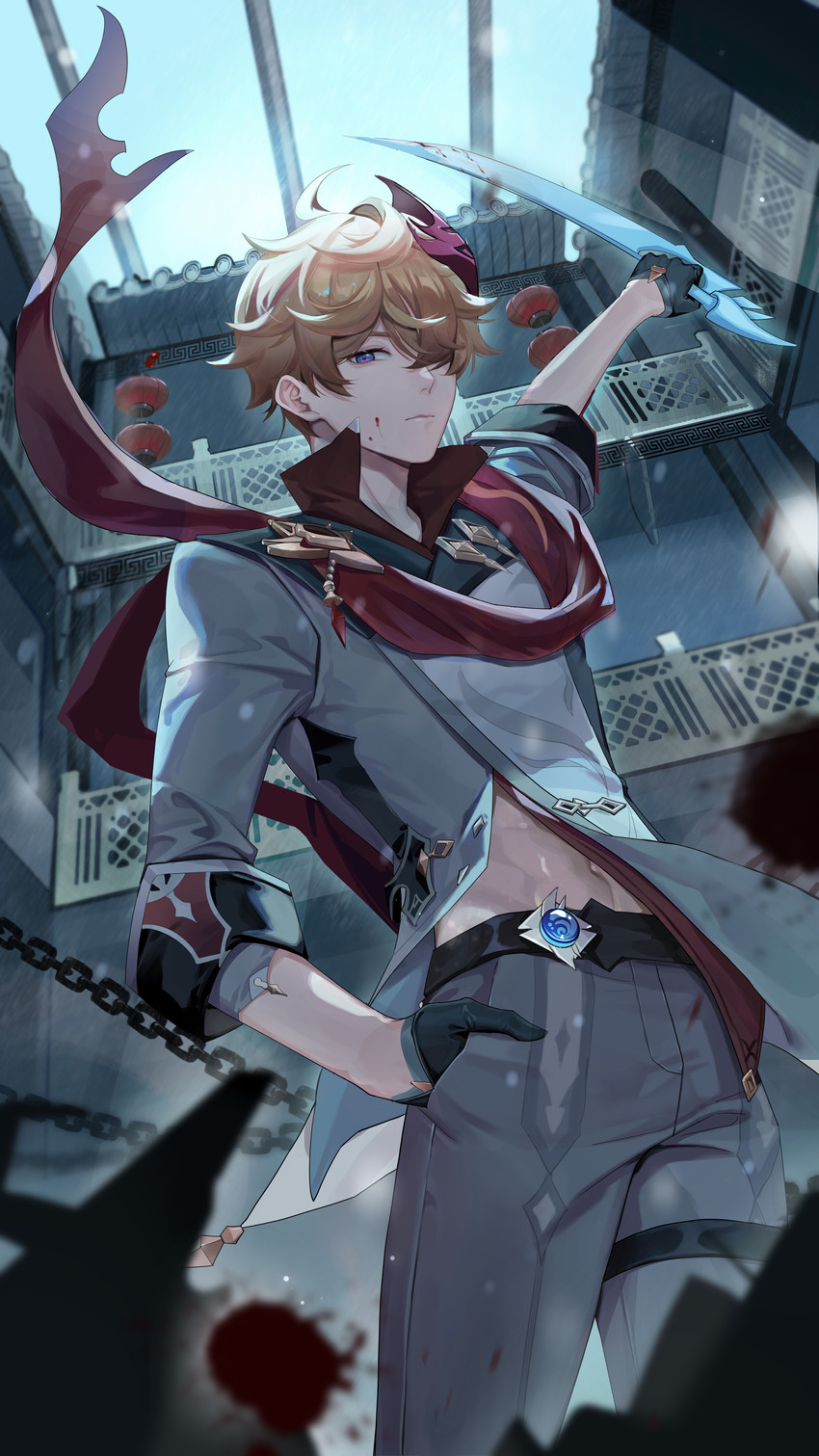 tartaglia (genshin impact) drawn by ei_(user_sjgf2435)