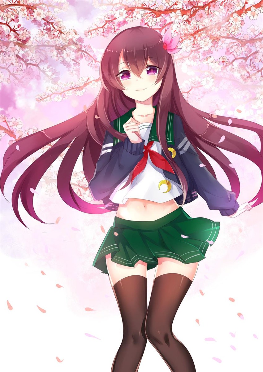 kisaragi and kisaragi kai ni (kantai collection) drawn by fm