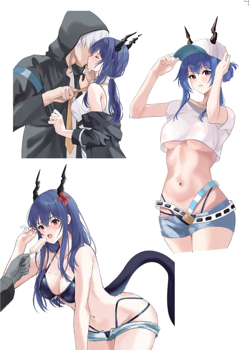 doctor, ch'en, and male doctor (arknights) drawn by lily0428