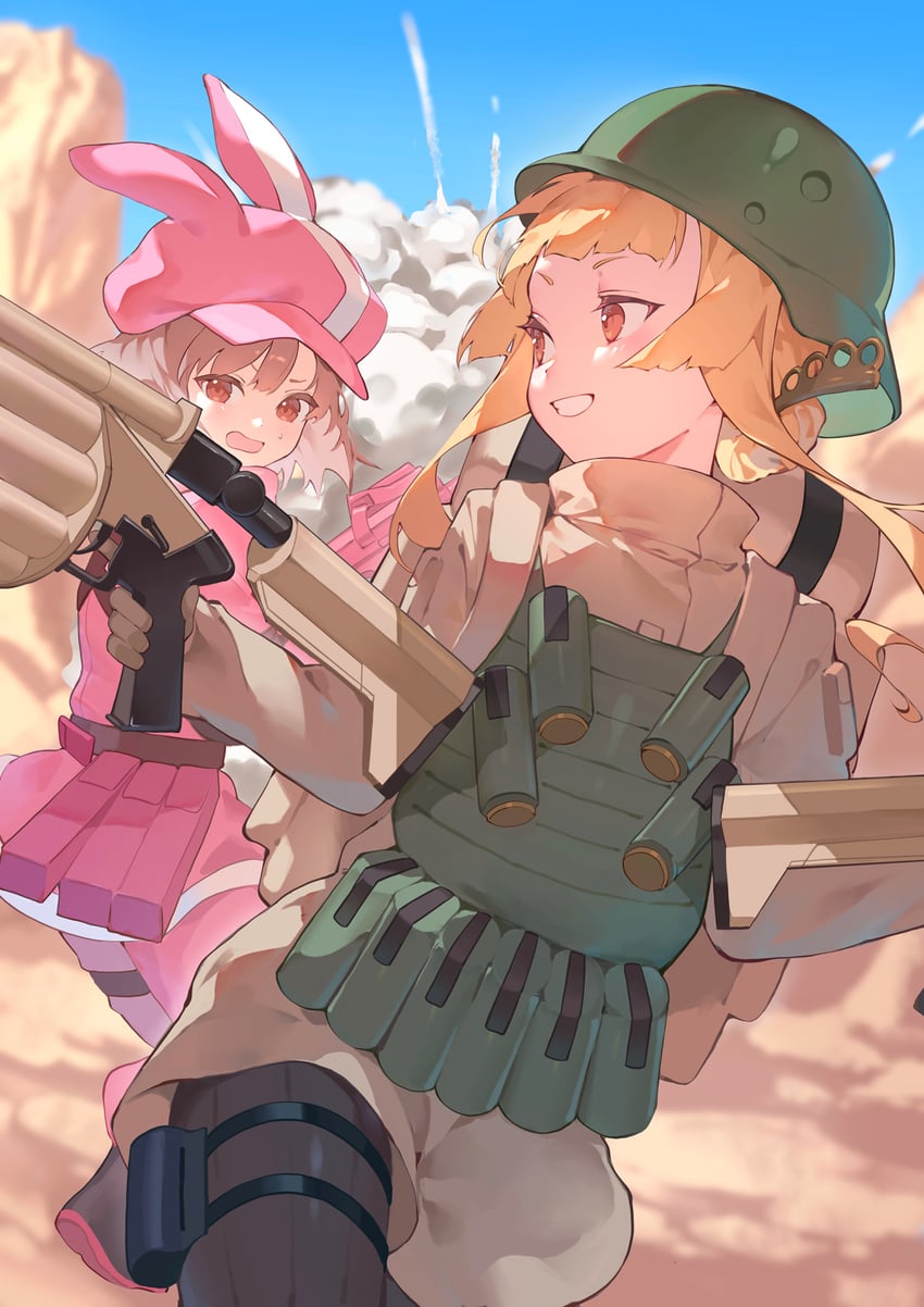 llenn and fukaziroh (sword art online and 1 more) drawn by iwashi_111