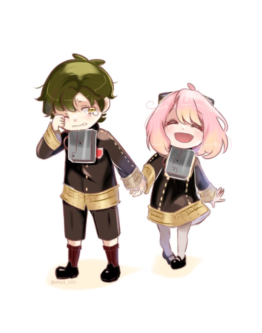 anya and damian desmond (spy x family) drawn by anya_lolz