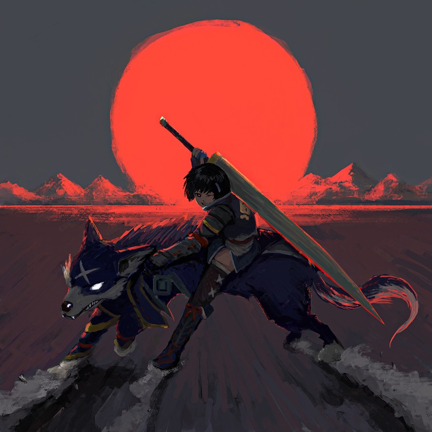canyne (monster hunter and 2 more) drawn by plusma