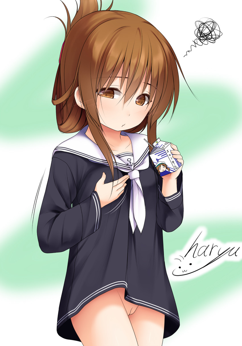 inazuma and error musume (kantai collection) drawn by haryuu_(poetto)