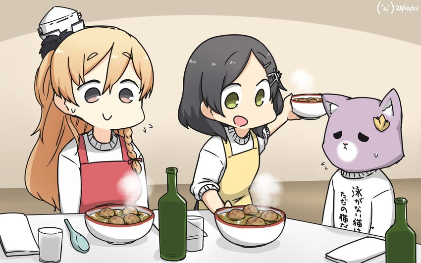 kuroshio, tama, and zara (kantai collection) drawn by hamu_koutarou