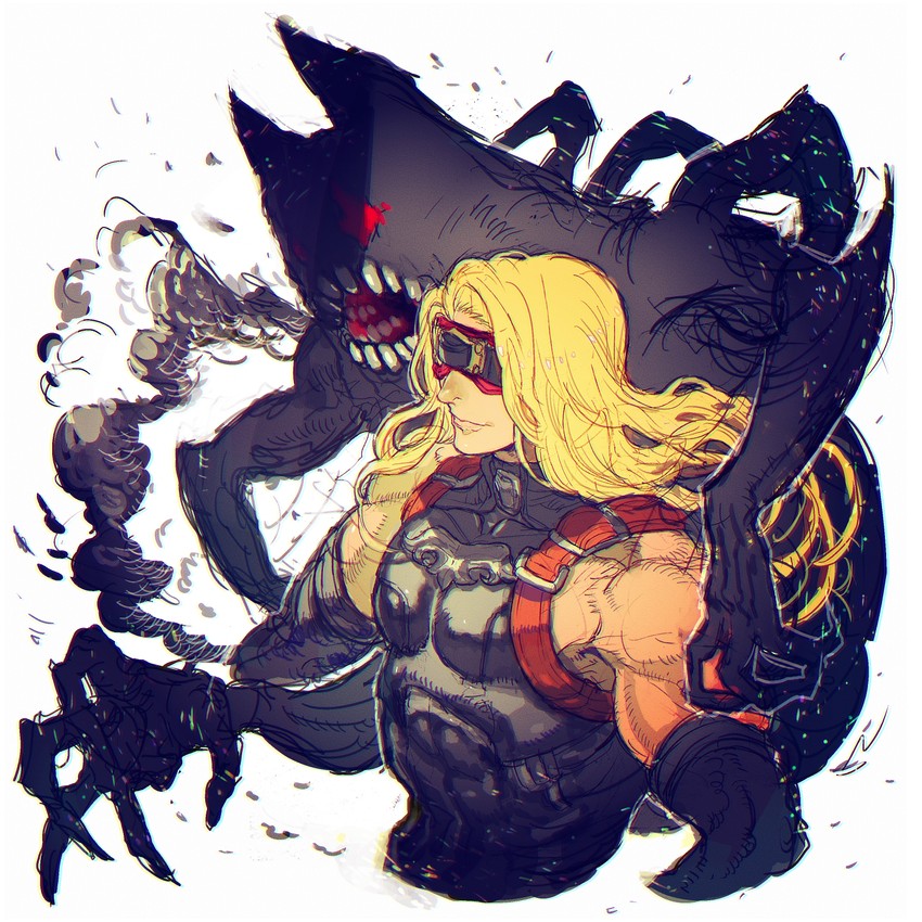 zato-1 and eddie (guilty gear) drawn by yohane_shimizu