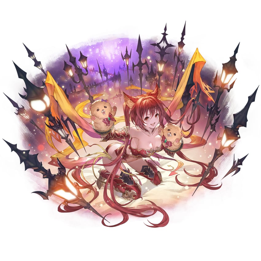 cerberus, mimi, and coco (granblue fantasy) drawn by minaba_hideo