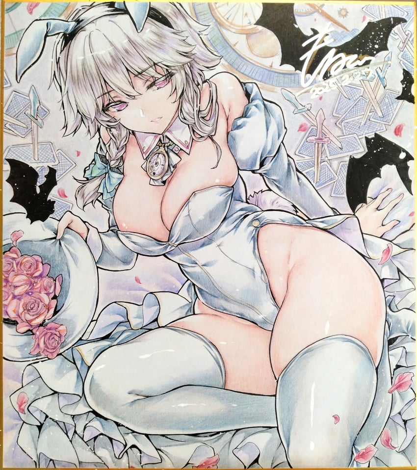 izayoi sakuya (touhou) drawn by monety