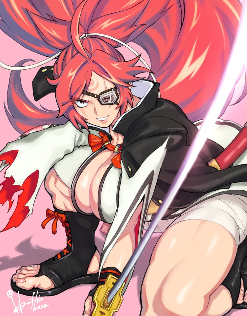 baiken (guilty gear and 1 more) drawn by hori_shin