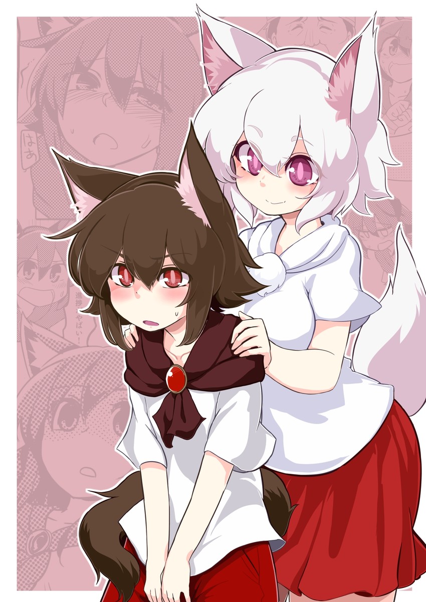 inubashiri momiji and imaizumi kagerou (touhou) drawn by azumaya_toushirou