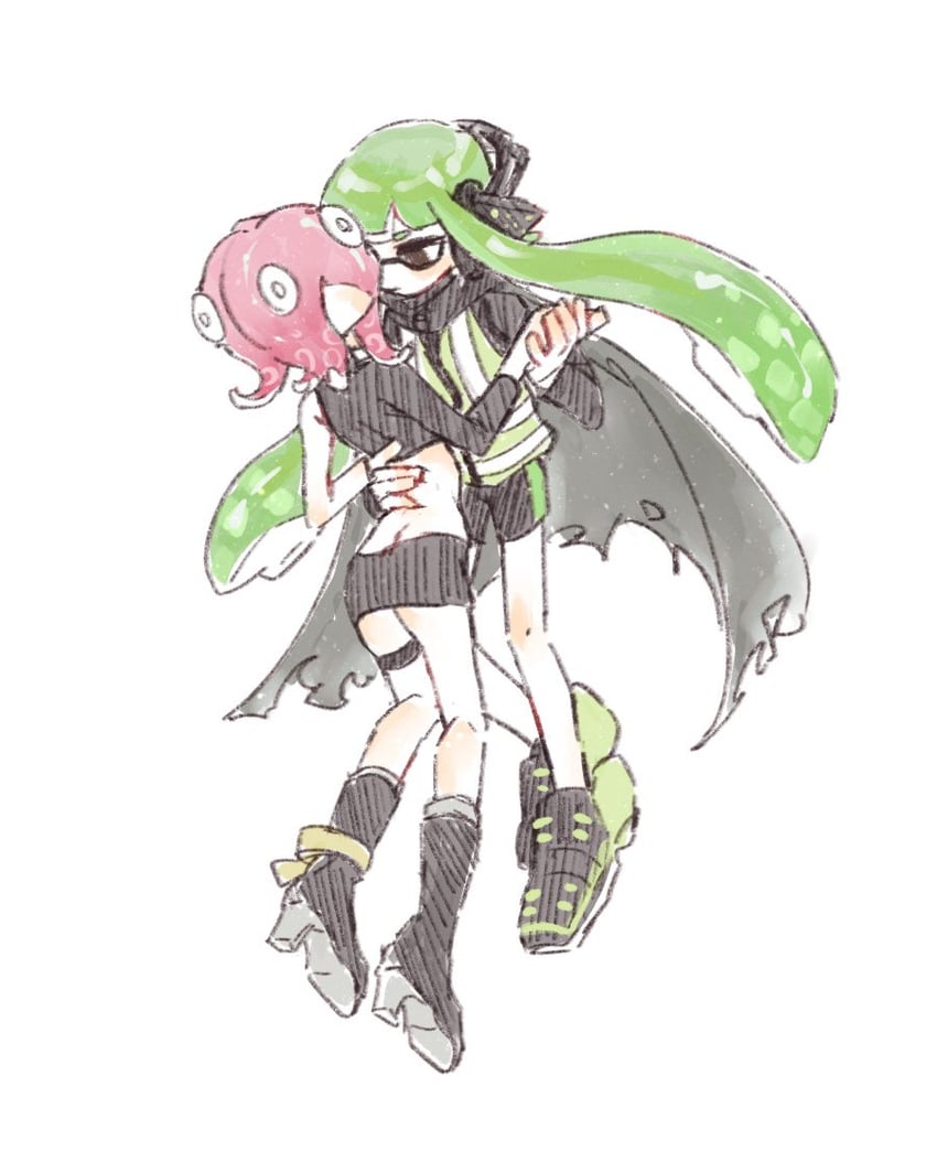 inkling player character, inkling girl, octoling player character, octoling girl, agent 8, and 1 more (splatoon and 2 more) drawn by gucandiyi52092