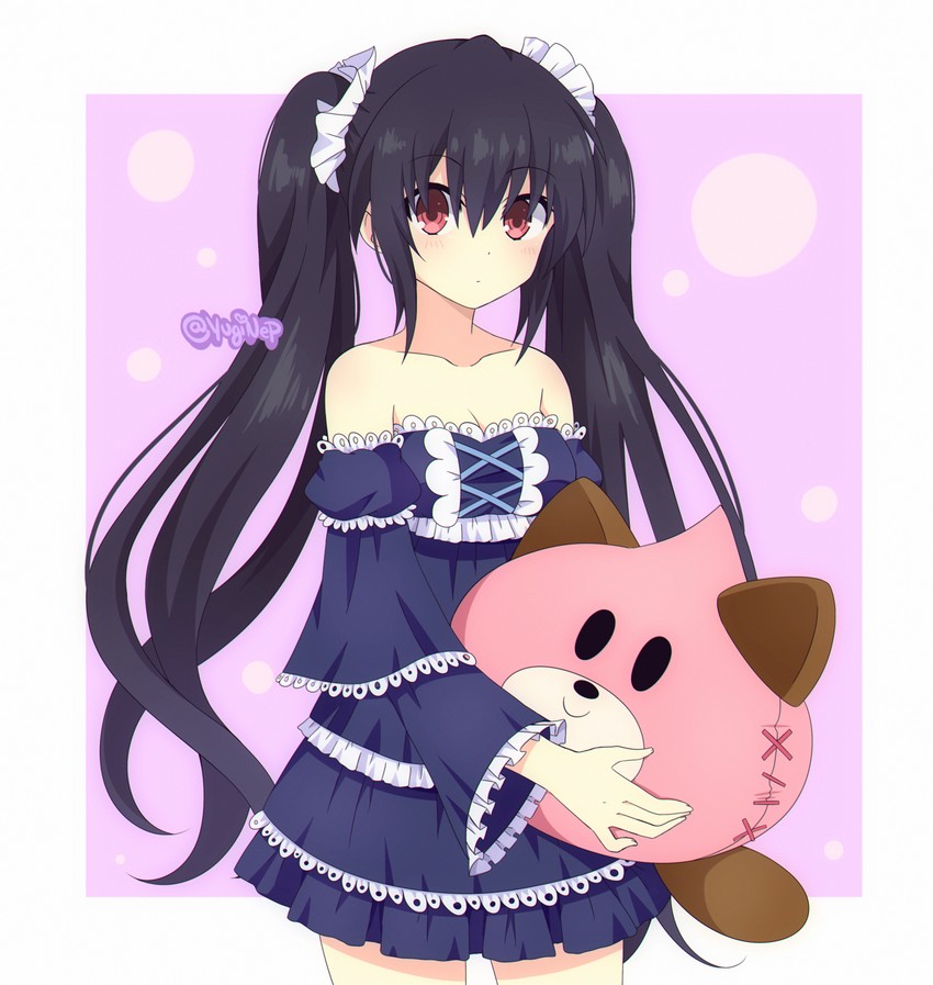 noire and dogoo (neptune) drawn by caro-xy