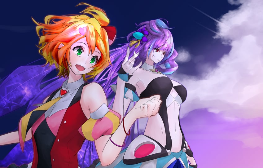 mikumo guynemer and freyja wion (macross and 1 more) drawn by akiyama_cz4a