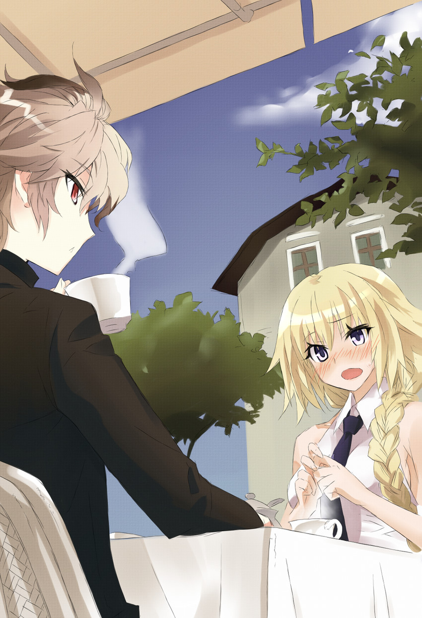 jeanne d'arc and sieg (fate and 1 more) drawn by konoe_ototsugu and polaris55740