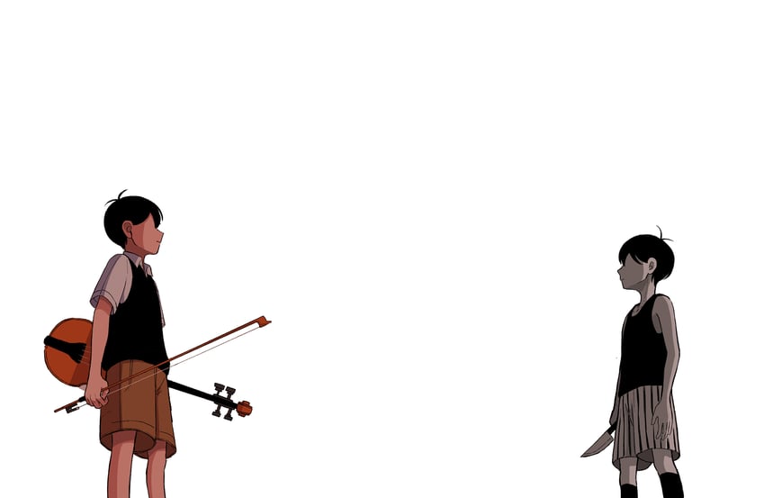 sunny and omori (omori) drawn by k_toast