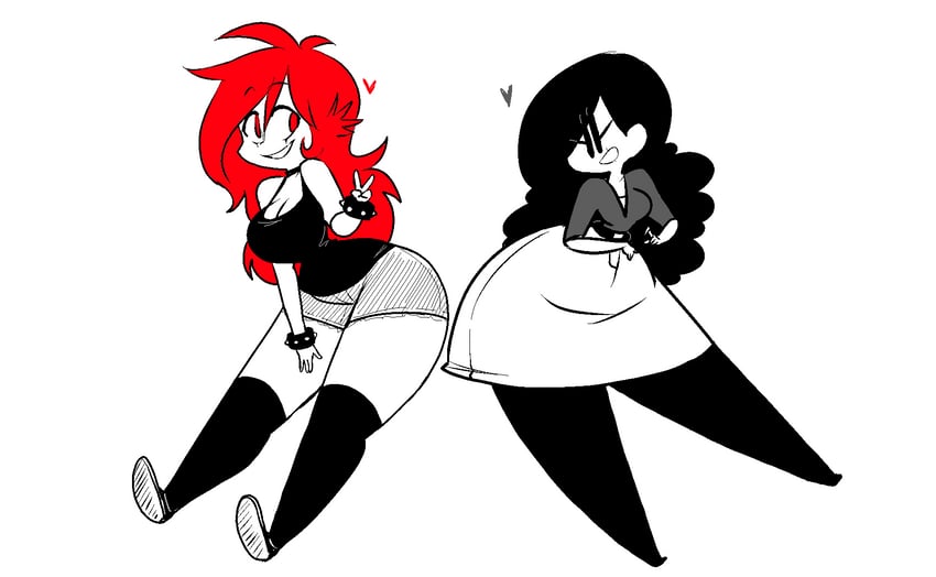 toon michaela and thatti (original) drawn by that-technique and toxicsoul77