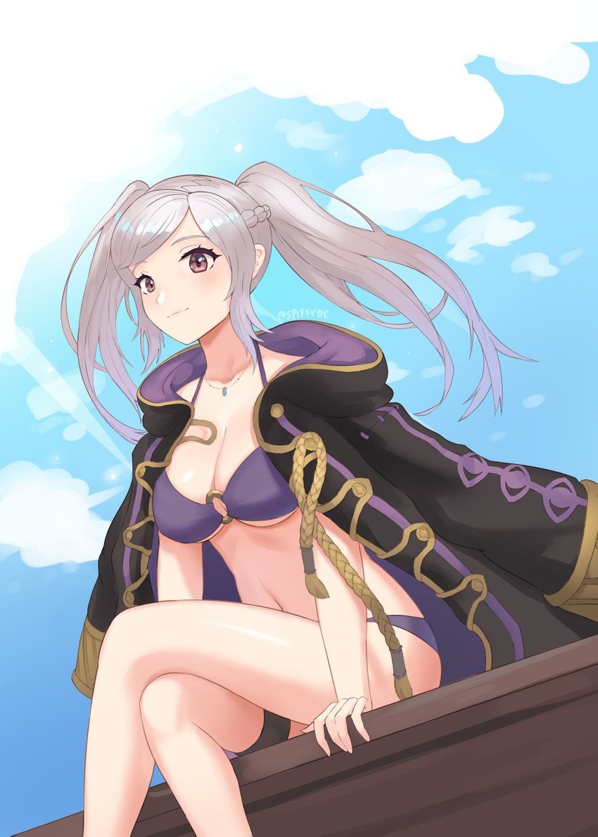 female robin (fire emblem and 2 more) drawn by spiffydc