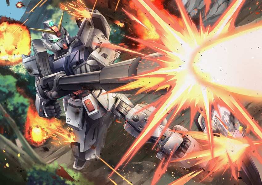 ground gundam (gundam and 1 more) drawn by troy_(oxaa01ex)