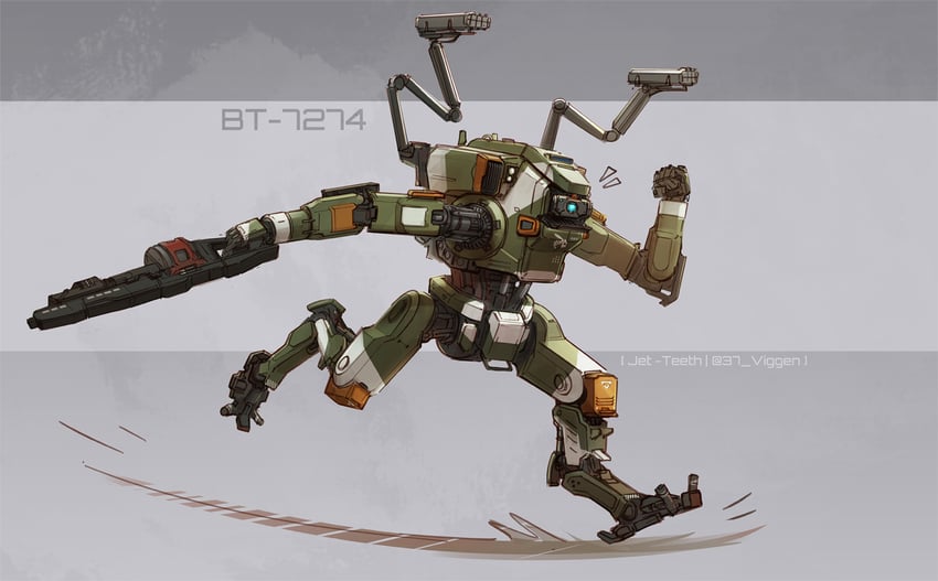 bt-7274 (titanfall 2 and 2 more) drawn by 37_viggen