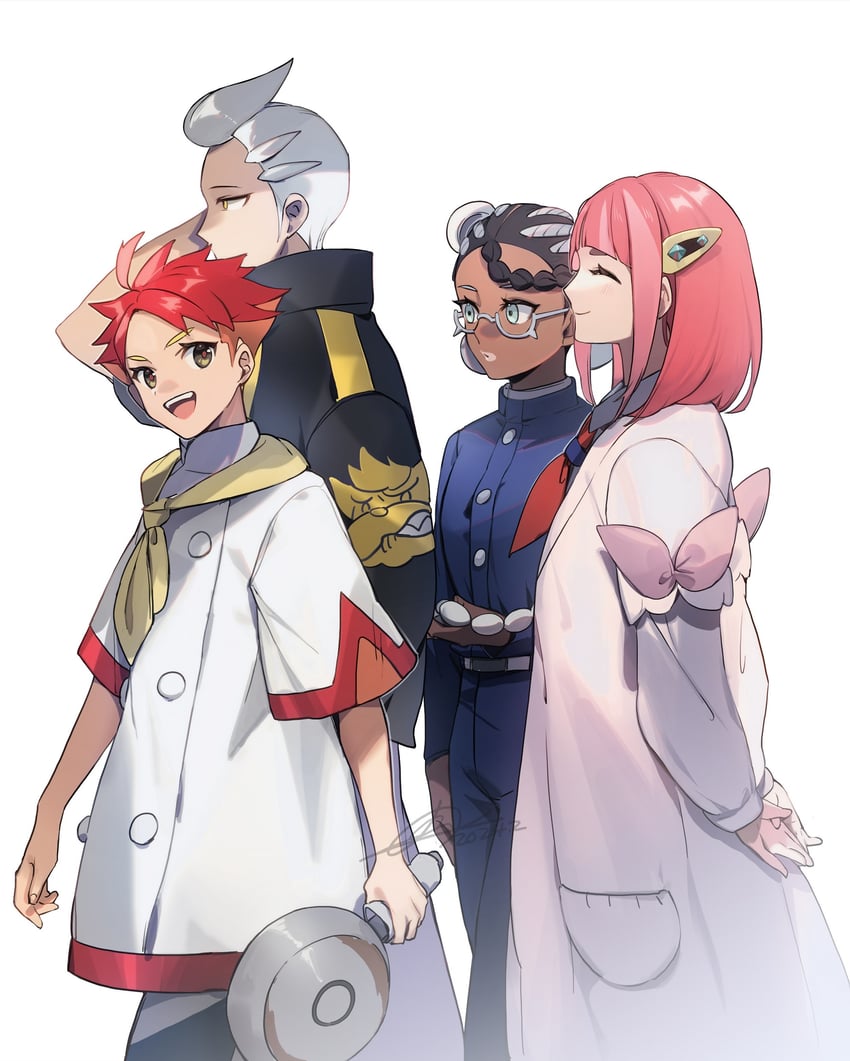 lacey, drayton, crispin, amarys, and maschiff (pokemon and 1 more) drawn by no-kan