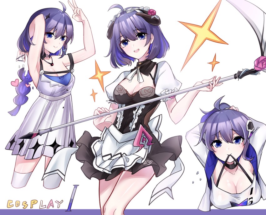 raiden mei, seele vollerei, rita rossweisse, and kallen kaslana (honkai and 1 more) drawn by gou_lianlian_dogface