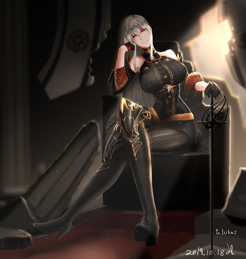 selvaria bles (senjou no valkyria and 1 more) drawn by horori_(halloweenday309)