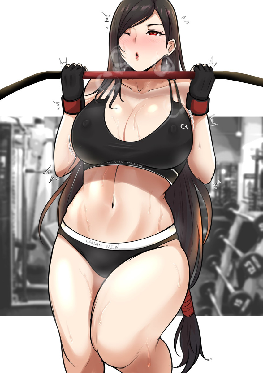tifa lockhart (final fantasy and 2 more) drawn by tinnies